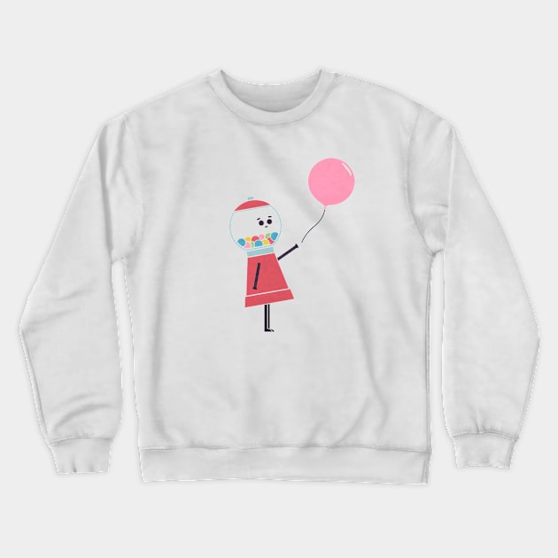 Bubblegone Crewneck Sweatshirt by HandsOffMyDinosaur